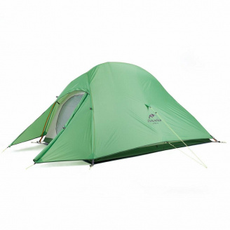 Палатка трехместная с футпринтом Naturehike Cloud Up 3 Updated NH18T030-T 210T 300x180x110 см Зеленый (2386052517)