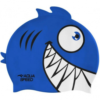 Шапочка для плавания Aqua Speed Zoo Pirana Синий One Size (1000-246-01)