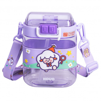 Детская бутылка для воды YIWU Magic Lamb 560 мл Фиолетовый (HP-14-36V)
