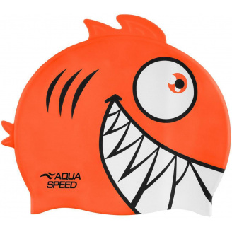 Шапочка для плавания Aqua Speed Zoo Pirana Оранжевый One Size (1000-246-75)
