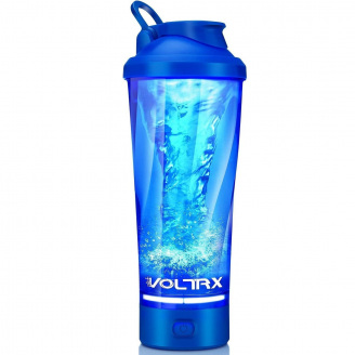 Шейкер спортивный электрический VOLTRX VortexBoost 600 мл Blue