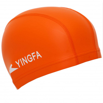 Шапочка для плавания текстильная с покрытием PU YINGFA C0077 Оранжевый