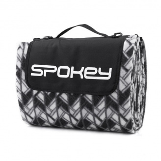 Коврик для пикника Spokey Etno 210 х 180 см Черныйи с белым (s0539)