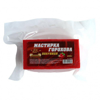 Мастырка 3K BAITS гороховая клубника 0.2кг 3k00954
