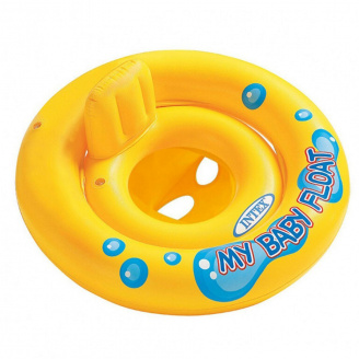 Плотик Intex 59574 круглый спинка 1-2 года до 15 кг