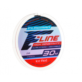 Леска Flagman F-Line Ice Red 30 м, 0,14 мм