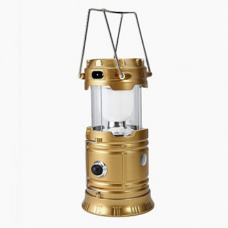 Фонарь кемпинговый RIAS CL-5800T на солнечной батарее Gold (3_01339)