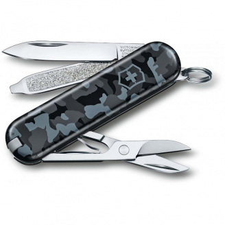Швейцарский нож Victorinox Classic Sd 58 мм 7 функций Синий камуфляж (0.6223.942)