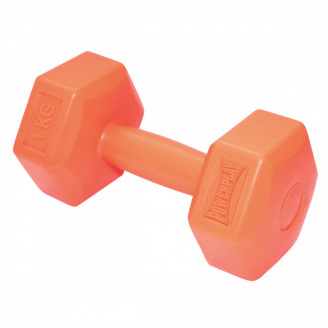 Гантель композитна PowerPlay 4124 Hercules 1 кг Помаранчева 1шт
