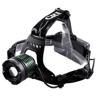 Фонарь налобный тактический WX2188-T6 Черный (300713)
