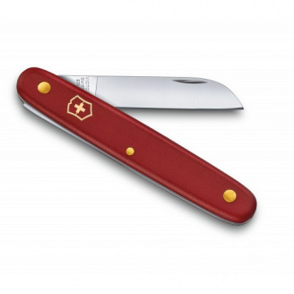 Швейцарский нож Victorinox Floral Left-handed садовый 100 мм для левшей, красный, в блистре (3.9450.B1)