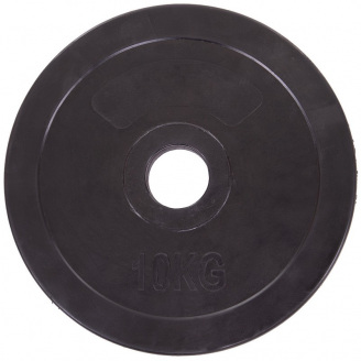 Блины диски обрезиненные SHUANG CAI SPORTS TA-1447-10В 10кг Черный