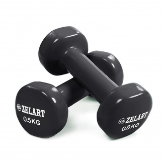 Гантели для фитнеса Zelart Beauty TA-5225-0,5 0,5кг Черный