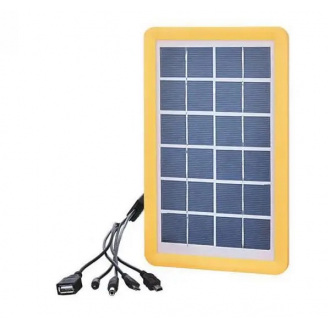 Зарядное устройство от солнечной батареи Gdlite 5в1 6V-3W USB Yellow