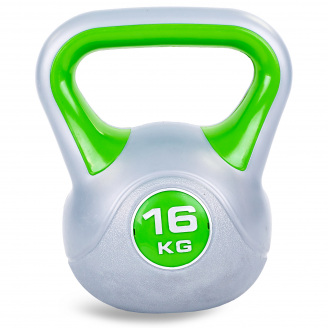 Гиря пластиковая Zelart TA-5734-16 16кг салатовый