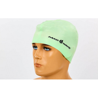 Шапочка для плавания MadWave PASTEL M053504 Зеленый