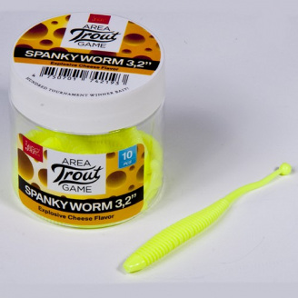 Приманка силикон SPANKY WORM Lucky John Pro Series 3.2in / 80мм / 10шт / цвет S88 140161-S88