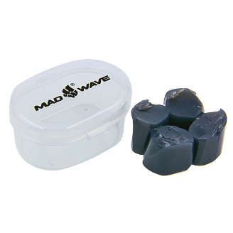 Беруши для плавания в пластиковом футляре MadWave M071401 Черный
