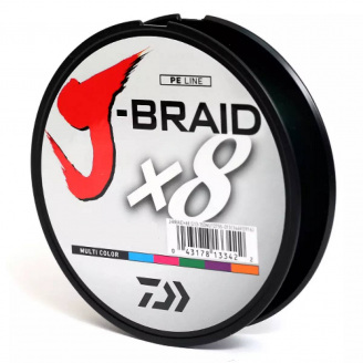 Шнур Daiwa J-Braid X8 0.42мм-300м Multi Color (699039/12755-142)