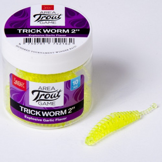 Приманка силикон TRICK WORM Lucky John Pro Series 2 in / 50мм / 10шт / цвет 071 140160-071