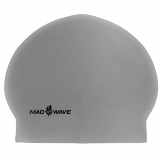 Шапочка для плавания MadWave SOLID SOFT M056502 Серебряный