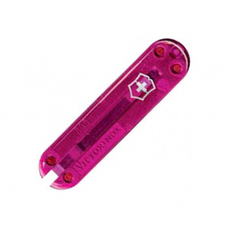Накладка передняя на нож Victorinox pink translucent 58 мм Розовый прозрачный (C.6205.T3)