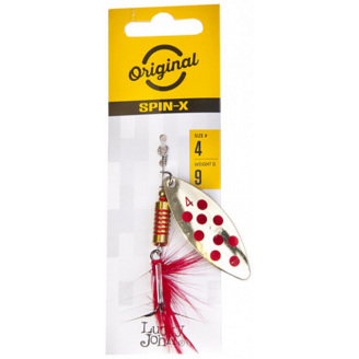 Блесна вращающаяся с бородкой LJ SPIN X LONG 04 весом 9 г (цв.GR)