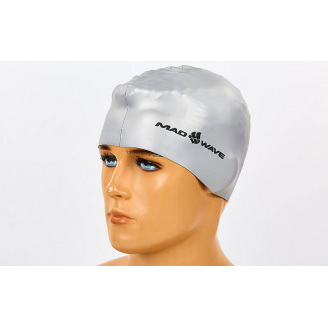 Шапочка для плавания MadWave METAL M053505 Серебряный