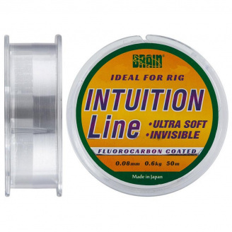 Леска Brain Intuition 50m 0,10 mm #0,35 0,9 kg 1,9 lb ц.: clear