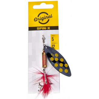 Блесна вращающаяся с бородкой LJ SPIN X LONG 05 весом 12 г (цв.BF)
