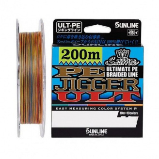 Шнур Sunline PE-Jigger ULT 200m multicolor #1.7/0.225mm 30lb/13.0kg (1013-1658.10.37)