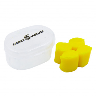 Беруши для плавания в пластиковом футляре MadWave M071401 M071401 Желтый