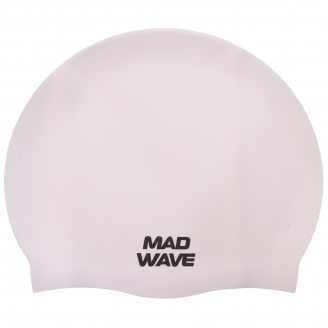 Шапочка для плавания MadWave Intensive Big M053112 Белый