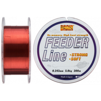Леска Brain Feeder 300 m 0,204 mm #1.5, 3.6 kg, 7.9 lb, ц.: copper