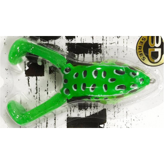 Приманка-жаба Lucky John Freddy Frog 3D Series 4in 6шт, плавучая, 21гр цвет 90 140422-010