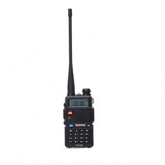Рация Baofeng UV-5R Black + Усиленная гарнитура c кнопкой РТТ