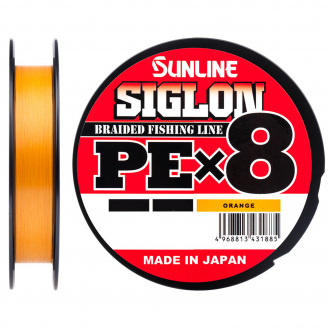Шнур Sunline Siglon PE х8 Оранжевый 150м 0.296мм 22кг/50lb (1658-09-95)