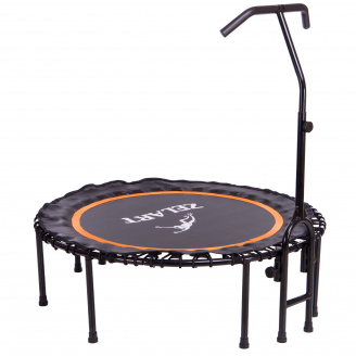 Батут мини круглый Zelart TX-B6393 114,5см Черный-оранжевый