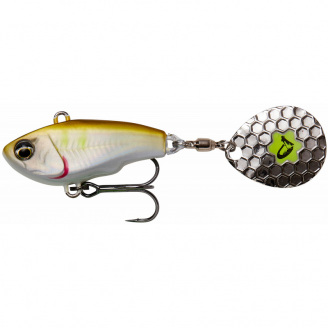 Тейл-спиннер Savage Gear Fat Tail Spin 65mm 16.0g Серый/Желтый (1013-1854.11.71)
