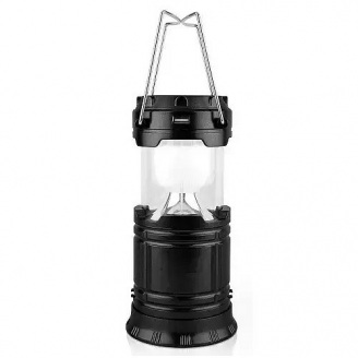 Фонарь кемпинговый RIAS 5800T на солнечной батарее Black (3_02572)