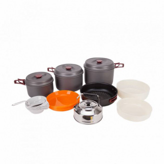 Набор посуды Kovea Cookware на 7-8 человек Серый (1053-KN8CW0103)
