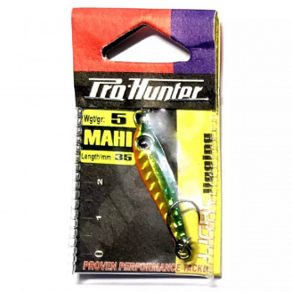 Пилькер Prohunter Mahi with single hook 5g Оранжевый/зеленый (1013-9637.00.87)