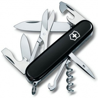 Складной нож Victorinox Climber Ukraine Черно-красный (1.3703.3.1)