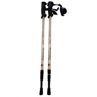 Треккинговые палки Antishock пара 135 см Silver