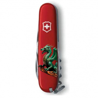 Складной нож Victorinox Spartan Zodiac Зеленый дракон на дереве (1.3603_Z3350u)
