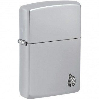 Зажигалка бензиновая Zippo Armor Series Flame Серебристый (46396)