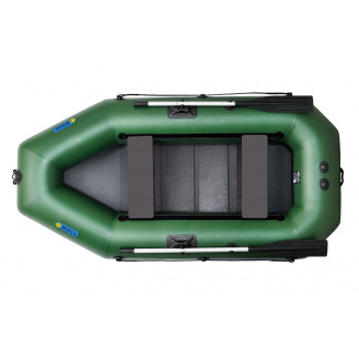 Лодка пвх надувная гребная двухместная ΩMega 260LS PS зеленая