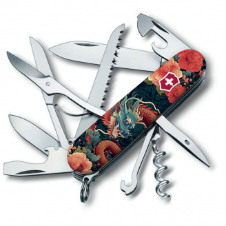 Складной нож Victorinox Huntsman Zodiac 91 мм 15 функций Китайский дракон (1.3713_Z3200p)