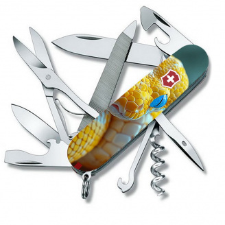 Складной нож Victorinox Mountaineer Animal 91 мм 19 функций Змей (1.3743.7_F1050pw)