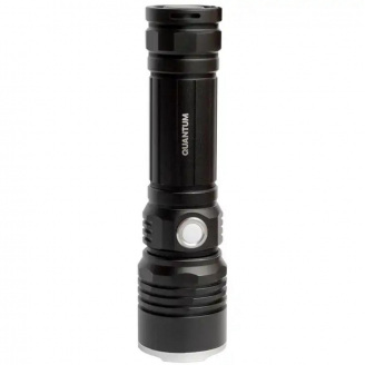 Фонарь Quantum ручной Solid-M 10W LED з USB + Li-ion18650/1500mAh, blister